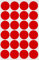 Klebepunkte Rot 25 mm runde Aufkleber – 2,5 cm Sticker 360 Stück von Royal Green