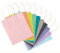 folia 21819/7 - Papiertüten aus Kraftpapier, Geschenktüten, 7 Stück, ca. 18 x 8 x 21 cm, farbig sortiert - zum Basteln, Verzieren und Verschenken
