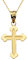 Griechisch Orthodox Kreuz in 9 Karat Gelb Gold Anhänger Halskette (Kommt mit Einer 45 cm Kette)
