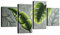 Wieco Art Botanical Paintings Wall Art on Canvas Abstract Green Leaves Canvas Wall Art for Living Room Bedroom Wall Decor Modern Artwork for Home Decorations