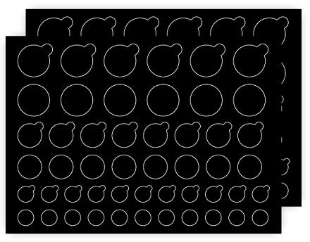 Webcam/Kamera Abdeckungen Sichtschutz Aufkleber für Objektiv Sichtschutz - 3 Größen 2 Stile - 100 schwarz ultraglänzende Aufkleber - abnehmbar und wiederverwendbar Laptop Webcam Sticker