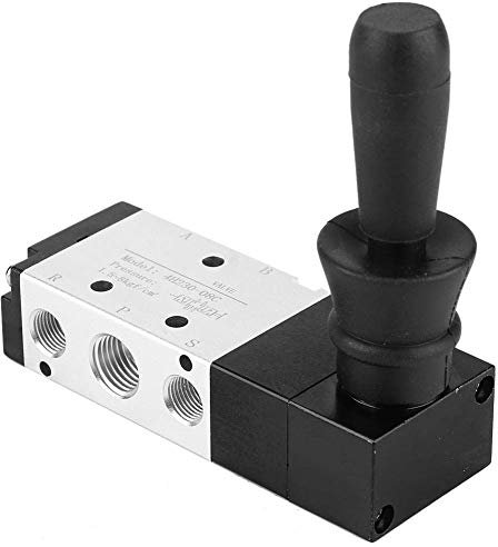 5 - Wege - 3 - Wege - Pneumatik - Handhebelventil G1/4 Einlass - Magnetventil aus Aluminiumlegierung Manuelle Steuerung Push - Pull - Ventile(4H230-08)