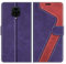 MOBESV Coque pour Xiaomi Redmi Note 9 Pro, Housse en Cuir Magnétique Fonction Stand Étui pour Xiaomi Redmi Note 9 Pro, Violet/Rouge