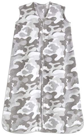 HALO Sleepsack Micro-Fleece tragbare Decke, TOG 1.0, Sand + Stone Camoflouge, Grau Camo, Größe L