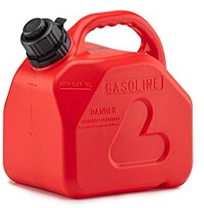 Blurea Kraftstoff-Kanister Benzinkanister 5l mit smartem Sicherheits-Einfüllsystem Füllstopp (5 Liter)