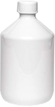 Flasche 500 ml HDPE Natur 28 mit Kappe - 10 Stück - leer - nachfüllbar - Nr.4