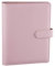 HAUTOCO A5 Binder, 6 Loch A5 Ringbuch Abdeckung, Ringbuch A5 Nachfüllbar Budget Binder, PU Leder Notizbuch A5 Ringbuch Planer Organizer Binder für Büro Schule (ohne Innenpapier), Rosa