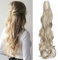 SEGO Pferdeschwanz Ponytail Zopf Extension Haarteil Haarverlängerung Hair Piece Human Haar Voluminös Gewellt-Aschblond Mix Bleichblond 61 cm