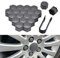 20 Stücke Auto Radschraubenkappen für V-W Polo V 6R Golf 6 VI Passat, Radbolzen Radmutterkappe Radschrauben Kappen Radmuttern Nut Abdeckkappe Schraubenabdeckung