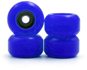 SPITBOARDS Fingerboard Bearing Wheels, CNC Polyurethane, Set of 4 Wheels, Finger Skate Wheels, Wheels (Blue)