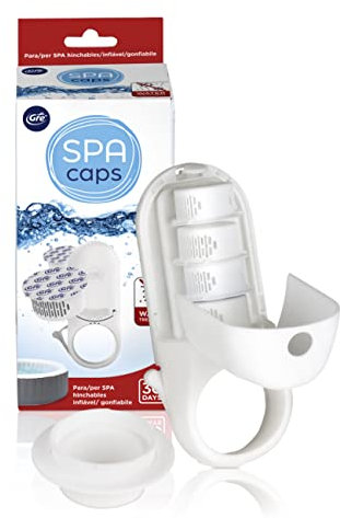 Gre SPACAPS Dosing Cap 1 dispensador y 2 cápsulas para la desinfección y mantenimiento de spas