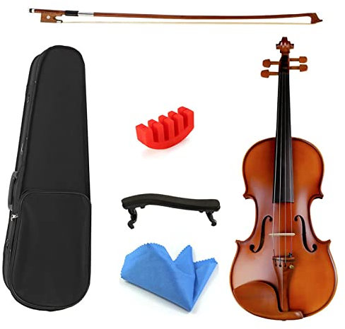 Ahorn-Anfänger-Violine Handgefertigtes Matt-Violin-Musikinstrument Mit Geigenkoffer-Geigenbogen Erwachsene Violine (Color : 1/4)