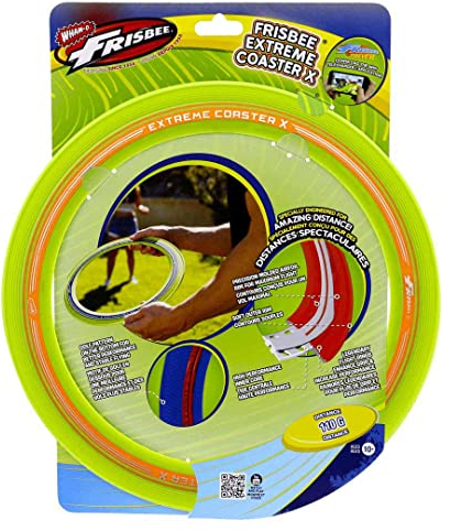 Wham-O Frisbee Extreme Coaster X - Lime, Flugring für super-Weite Entfernungen, Durchmesser: 33cm, Gewicht: 110g, ab 10 Jahre