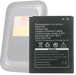 HIGHAKKU Batteria di ricambio compatibile con Tenda 4G185 Mobile WLAN Router 4G LTE Router & Tenda 4G180 Mobile WLAN Router