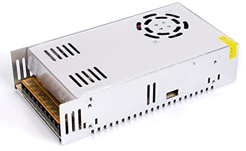 Fuente de alimentación conmutada 24V 15A 360W DC Adaptador de alimentación AC 110V/220V a DC-24V, transformador ANGEEK, adecuado para tiras de luces LED, impresoras 3D, proyectos de iluminación, etc.