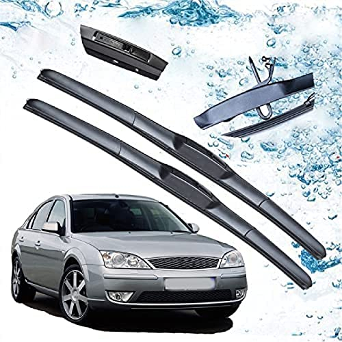 Scheibenwischer für Ford für Mondeo MK3 2001 2002 2003 2004 2005 2006 2007 Zubehör Auto Frontscheibenwischerblätter Bürsten U Typ J Haken