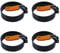Sunshineface 4 Pack 3. 5 Inches Egg Rings Nonstick Fried Egg Mold with Silicone Handle for Breakfast Sandwich Burger