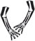 Halloween Skelett Handschuhe, Schädel Klauen Geister Knochen Handschuhe für Halloween Cosplay Party Requisiten, dehnbare Schädelknochen Vollfinger Handschuhe für Halloween Kostümzubehör