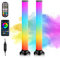 YAMYONE 360° Smart RGB Barra, 33CM Rhombusde LED Luces con 16 mil. Color, Sincronización con Música TV, Control de Aplicaciones Remota, Lámparas Ambientales Decoración Interior para Juegos Fiesta