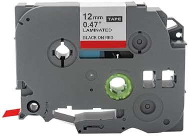 Cartridgeify Etikettenbänder als Ersatz für Brother P-Touch Tapes TZ TZe-431 (12 mm x 8 m), Schwarz auf Rot, für PTouch Etikettendrucker PT-D210 PT-D220 PT-D200 PT-H110 PT-D400 H100LB H100LB