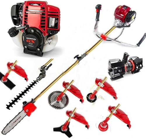 Decespugliatore GX35 7 in 1 + Motocoltivatore 4 Tempi Mangiaerba Lame Tagliaerba Trimmer Weed Wacker