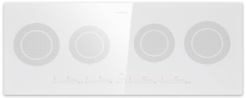 Klarstein Placa Vitroceramica 5 zonas, Vitro Placa Induccion Bajo Consumo Zona Combinable, Placa Coccion Sobremesa 11600W, Control Táctil, Placas Vitrocerámicas Eléctricas