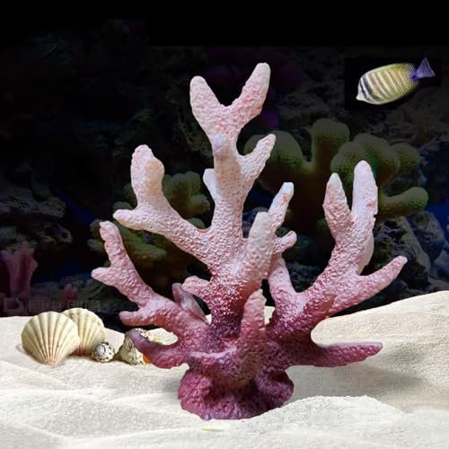 GeRRiT Künstliche Korallen für Aquarien, Kunststoff, Dekoration für Aquarium-Landschaft, Aquarium-Dekoration, Höhle, Harzkoralle (allmähliche Koralle)