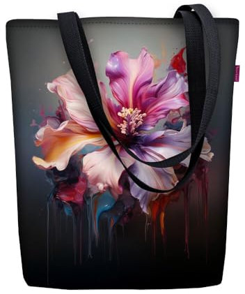 Bertoni Tasche Schultertasche Einkaufstasche Umhängetasche Shopper Tote Bag Handtasche Codura Mit Reißverschluss Sunny 40x36x2 cm Livia