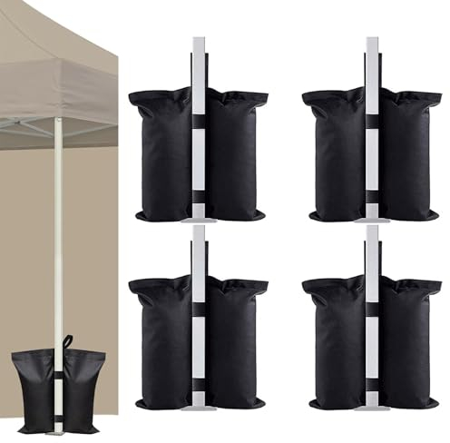 4-Set de Pesos para Carpas, Oxford Peso Pergola, Sacos de lastre para Montar toldos y Tiendas, para Gazebo, Carpa de Fiesta, Protección contra Inundaciones, Sombrilla de Patio