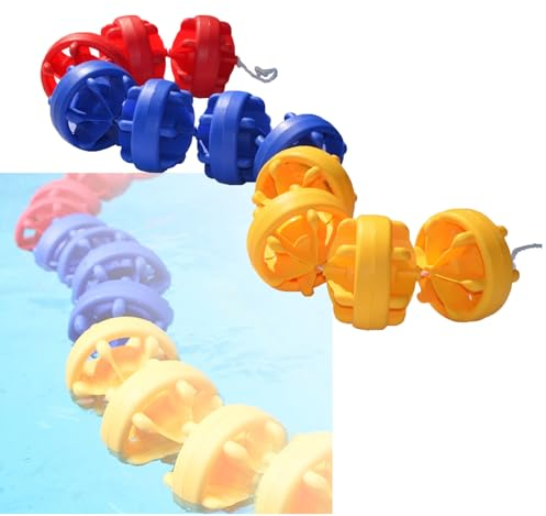 3,3 ft-59 ft Pool-Sicherheitsteiler, Schwimmbahnlinie, Pool-Sicherheitsteiler, Pool-Seil, Schwimmer, Pool-Seil, Schwimmbahnlinie, Schwimmteiler for Schwimmbäder(6m/20ft)