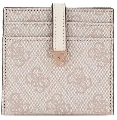 GUESS Kartenetui Laurel SLG Tab Card Case Dove Logo Creme