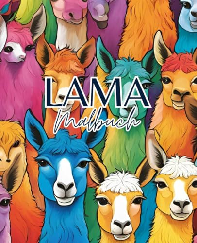 Lama Malbuch mit 51 Seiten | Tier Malbuch | Säugetier Malbuch: Entdecke die bunte Welt der Lamas mit diesem Malbuch!