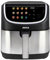 Jocca Freidora de Aire Digital 8L con Pantalla LED Táctil y Display de Colores, Air Fryer 11 Programas Automáticos, Función Descongelar, Asa de Tacto Frío, 2220W