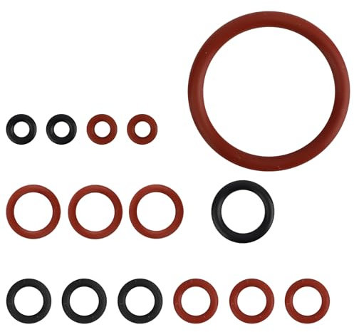15pcs Silicone O-Ring Kit for Saeco for Philips for Gaggia Coffee Machines, Seal Gasket Set Replacement Parts for Maintenance Boiler Outlet Pin and Brew Unit