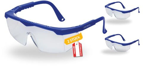 Gebol Safety Kids Kinder Schutzbrille – extra leichte & kratzfeste Sicherheitsbrille für Kinder, verstellbare Bügel, ideal zum Heimwerken & Basteln