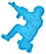 LALAFINA Soldaten ornament form handgemachte handmade Seife machen Formen patriotisch Brief schlüsselanhänger dekoration Soldat-Ornament-Form Silikonform Kieselgel Blue
