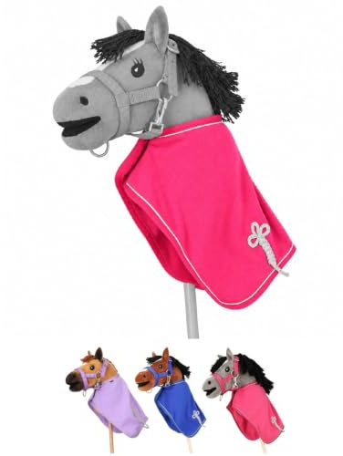 NETPROSHOP Hobby Horsing Fleecdecke Pink Kobaltblau Lila