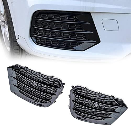 ZWXHN Auto Frontstoßstange Nebelscheinwerfer Grill Racing Grills Für A&UDI Q3 2016 2017 2018