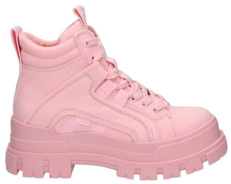 Buffalo, ASPHA NC Mid Organic Cotton, Keilabsatzschuhe, modisch, vegan, Rosa, 36 EU