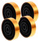 Gadpiparty 4 Piezas Almohadillas de Aislamiento Antivibración para Muebles y Equipos de Audio Paquete de Diseñadas para Altavoces Amplificadores y Tocadiscos Material de Alta y Color Dorado