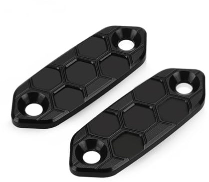 Couvercles de Rétroviseurs Vis en Aluminium CNC Pour 650 300 400 500 ZX6R ZX-4RR ZX4R Cache Décoratif Pour Trou De Rétroviseur Moto, Base, Éliminateur Déflecteur(Y-1)