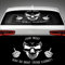 Skull JAGE NICHT WAS DU NICHT TÖTEN KANNST Heckscheibenaufkleber 60,0 cm x 40,0 cm Auto Aufkleber JDM OEM Tuning Sticker Decal 30 Farben zur Auswahl