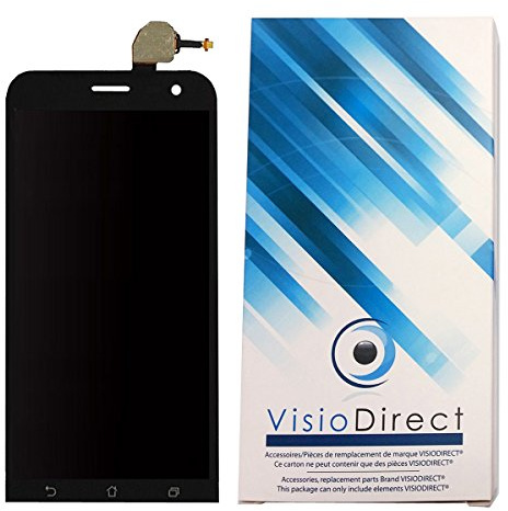 Visiodirect® Ecran Complet pour ASUS Zenfone 2 Laser 5 ZE500KL Z00ED Noir téléphone Portable vitre Tactile + écran LCD