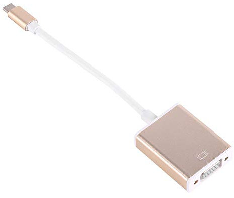 VBESTLIFE USB 3.1 Tipo C conmutable a Adaptador multipuerto VGA para Nueva OS X de 12 pupara LGadas (Plateado)