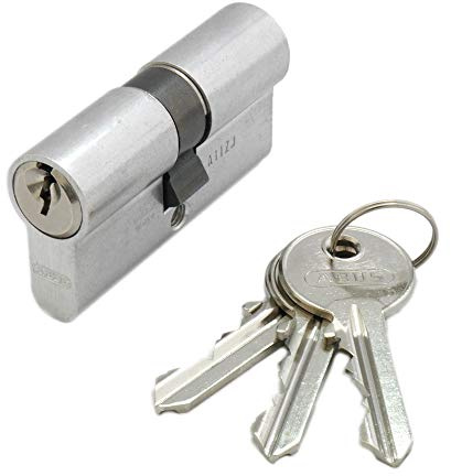 ABUS TITALIUM Doppelzylinder 45/45 inkl. 3 Schlüssel - einfacher Türzylinder - verschiedenschließend