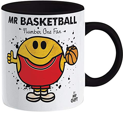 Kapow Gifts Basketball Mug - Sports Gift for Fan Supporters Present Gift for dad him Man, Ceramic, 250ml