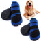 PJDDP Hundeschuhe Hund Stiefel Wasserdichter Hunde Schnee Booties Hunde Pfotenschutz Mit Anti-Rutsch-Sohle Für Allwetter Bequeme Leicht Zu Tragen Für Small Medium Large Dog,Blau,3XL