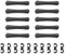 OTOTEC 10Pcs Bicycle Cable Frame Housing Protectors Guides Protective Sleeves & 10Pcs Cable Clips Rotatable S Guide Hooks Black