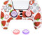 Rose Controller Skins HLRAO, Silikon Controller Ärmel Fall Cover Skin Hülle Protector + 10 Thumb Grips zum
