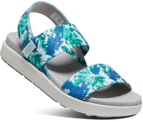 Keen Damen Elle Backstrap Sandale, Porzellan mit Batikfärbung, 37.5 EU